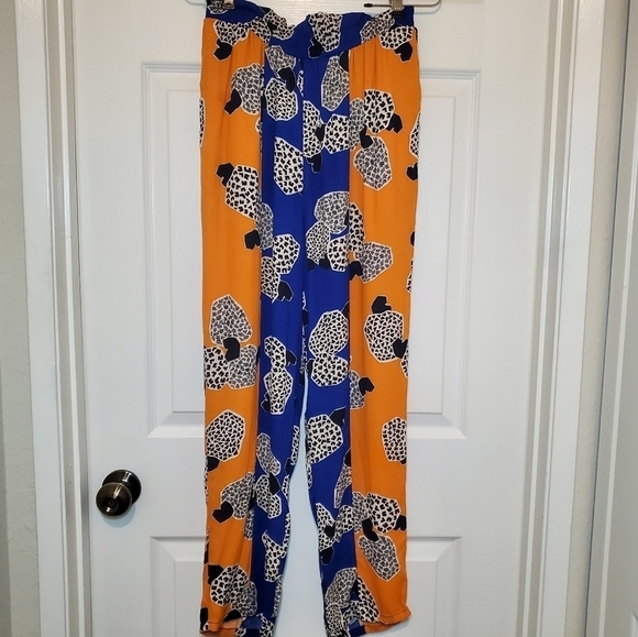 Farm Rio x Anthropologie Leopard Print Relaxed Pants Size Small - Picture 2 of 9